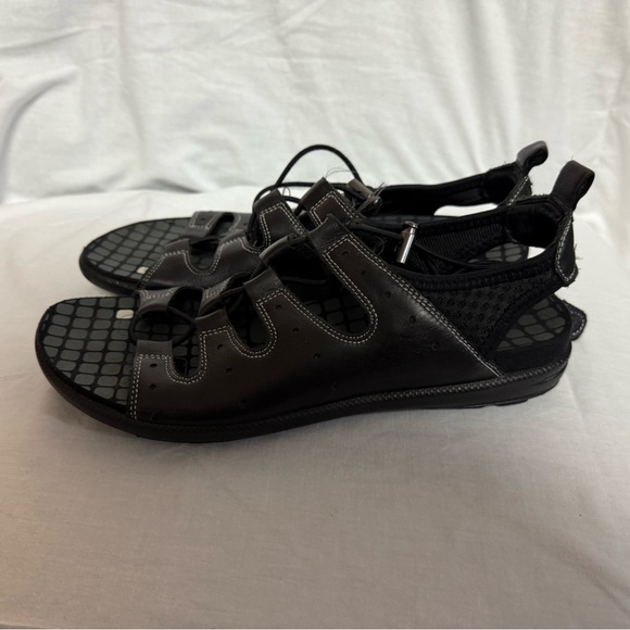 Ecco Jab Toggle Sport Drawstring Leather Sandals Women's Size 39. - Picture 4 of 12